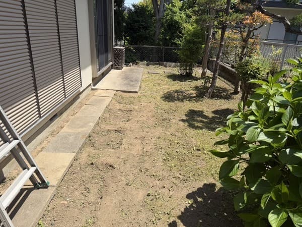 東京都八王子市_草刈り_庭_作業後